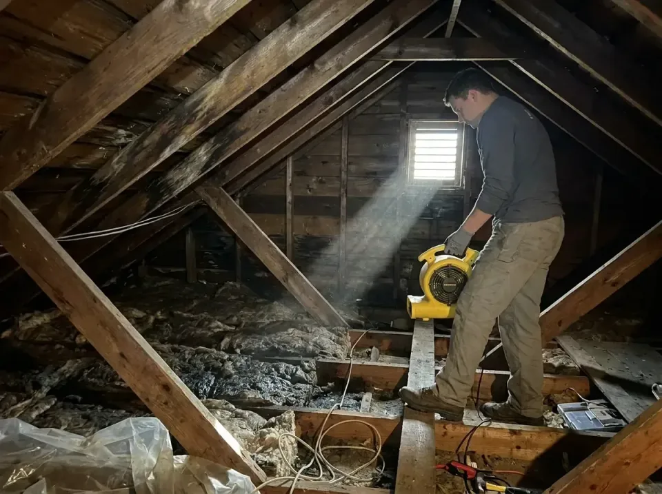 attic-water-damage-drying-proc-007 — frequently asked questions, Emergency Water Extraction & 24/7 Flood Response in Cahokia…